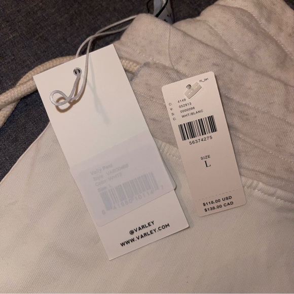 Varley Valley White Pants Joggers - Picture 5 of 9